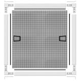 SCHELLENBERG KOMARNIK ZA OKNO Z ALUMINIJASTIM OKVIRJEM PLUS 100X120 BEL