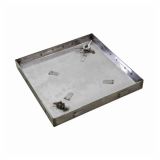 OLJNI POKROV KOŽELJ 400 X 400 INOX S POLNIM DNOM