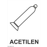 OPOZORILNI ZNAK WALTECO ACETILEN