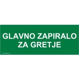 OPOZORILNI ZNAK WALTECO GLAVNO ZAPIRALO ZA GRETJE