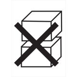 OPOZORILNI ZNAK WALTECO NE NAKLADATI V VIŠINO