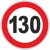OPOZORILNI ZNAK WALTECO OMEJITEV HITROSTI 130