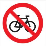 OPOZORILNI ZNAK WALTECO PREPOVEDANO ZA KOLESA