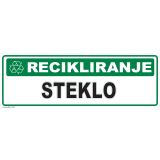 OPOZORILNI ZNAK WALTECO RECIKLIRANJE STEKLO