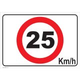 OPOZORILNI ZNAK WALTECO TABLICA HITROSTI OMEJITEV HITROSTI 25 KM/H