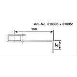 OPREMA IN DELI ZA LESTEV KRAUSE STABILO STENSKI NOSILEC JEKLEN POCINKAN 150 MM