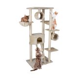 OPREMA ZA MAČKE PET TOYS DREVO IN PRASKALNIK BEŽ