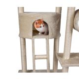 OPREMA ZA MAČKE PET TOYS DREVO IN PRASKALNIK BEŽ