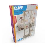 OPREMA ZA MAČKE PET TOYS DREVO IN PRASKALNIK BEŽ