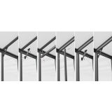 OPREMA ZA RASTLINJAK VITAVIA KOMPLET VITAVIA 10200,ČRN ZA OJAČITEV STREHE