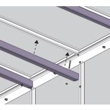 OPREMA ZA RASTLINJAK VITAVIA KOMPLET VITAVIA 7000, ČRN ZA OJAČITEV STREHE