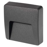 STENSKA VRTNA SVETILKA EMOS ORIENTACIJSKA 3W NW KVADRATNA, ANTRACIT