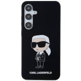 ORIGINALEN KARL LAGERFELD OVITEK  GALAXY S24 PLUS 5G - IML NFT KARLS FULL BODY - ČRN SILIKONSKA ZAŠČITA - KLHCS24MSNIKBCK