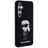 ORIGINALEN KARL LAGERFELD OVITEK  GALAXY S24 PLUS 5G - IML NFT KARLS FULL BODY - ČRN SILIKONSKA ZAŠČITA - KLHCS24MSNIKBCK