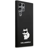 ORIGINALEN KARL LAGERFELD OVITEK  GALAXY S24 ULTRA 5G - IML NFT CHOUPETTE BODY - ČRN SILIKONSKA ZAŠČITA - KLHCS24LSNCHBCK