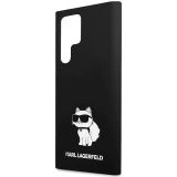 ORIGINALEN KARL LAGERFELD OVITEK  GALAXY S24 ULTRA 5G - IML NFT CHOUPETTE BODY - ČRN SILIKONSKA ZAŠČITA - KLHCS24LSNCHBCK