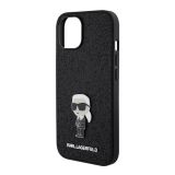 ORIGINALEN KARL LAGERFELD OVITEK IPHONE 15 PLUS - GLITTER IML NFT ICONIC -  ČRN OVITEK Z BLEŠČICAMI- KLHCP15MGKNPSK