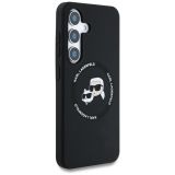 ORIGINALEN KARL LAGERFELD OVITEK MAGSAFE SAMSUNG GALAXY S25 5G - HEADS - ČRN - KLHMS25SSKCHTCK