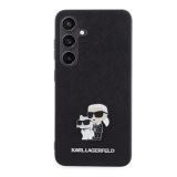 ORIGINALEN KARL LAGERFELD OVITEK SAMSUNG GALAXY S24 PLUS 5G - IML NFT FULL BODIES SAFFIANO - ČRNA ZAŠČITA - KLHCS24MPSAKCMPK