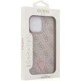 ORIGINALNI GUESS OVITEK  GUHCP16XP4TDPP  ZA IPHONE 16 PRO MAX - LEATHER  - ROZA