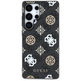 ORIGINALNI GUESS OVITEK GUHMS25LP4PWPK ZA SAMSUNG GALAXY S25 ULTRA 5G - MAGSAFE - STAMP - PU - ČRN