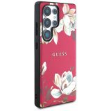 ORIGINALNI GUESS OVITEK ZA SAMSUNG GALAXY S25 ULTRA 5G - MAGSAFE - PRINTED FLOWER - PINK - GUHMS25LPGNMPLMF