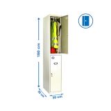 ORODNA OMARA-KRILNA VRATA SIMONRACK 1800X300X500MM 1/2 GARDEROBNA, SIVA