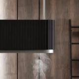 OTOČNA KUHINJSKA NAPA CIARKO DESIGN MONO W, ČRNA