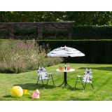 OTROŠKI KAMP STOL DECORIS OTROŠKI SET, ZEBRA MIZA, 2 STOLA, SENČNIK