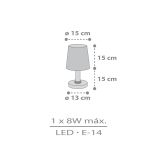 OTROŠKO SVETILO DALBER NAMIZNO ZVEZDICE BELA