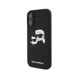 ORIGINALEN KARL LAGERFELD OVITEK IPHONE 17 - IML NFT HEADS - ČRN SILIKONSKA ZAŠČITA MAGSAFE - KLHMP17SSKCHPPLK