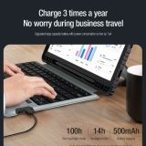 NILLKIN CASE BUMPER S TIPKOVNICO ZA SAMSUNG GALAXY TAB S9 - ČRN (VERZIJA Z LUČKAMI V TIPKOVNICI)