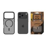 TACTICAL ASPHALT MAGFORCE SILIKONSKI OVITEK ZA IPHONE 17 PRO - PROZORNO ČRN