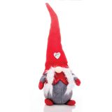 PRAZNIČNA FIGURA GLOSSTYLE PALČEK 48 CM RDEČ SORT