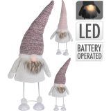 PRAZNIČNA FIGURA KOOPMAN PALČEK OKRASNI NA VZMETEH LED 60 CM