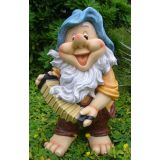 FIGURA, OKRASNA PALČEK S HARMONIKO VIŠ. 49 CM