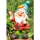 FIGURA, OKRASNA PALČEK Z JABOLKI V 36CM