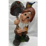 FIGURA, OKRASNA PALČEK Z LOPATO DOBRODOŠLI VIŠ. 47 CM