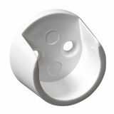 NOSILEC OBEŠALNE PALICE ZA OMARO, OKROGEL FI 20MM, BELA PLASTIKA, V ZAVOJU STA 2 KOSA