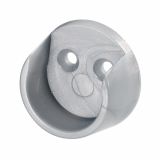 NOSILEC OBEŠALNE PALICE ZA OMARO HETTICH DIY, OKROGEL FI 20MM, SIVA PLASTIKA, V ZAVOJU STA 2 KOSA