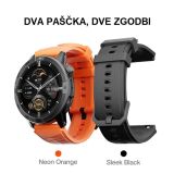 AGM LEGION PRO ŠPORTNA PAMETNA URA GPS, 5ATM, IP67, MIL-STD-810H - ČRNA