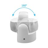 SENZOR COMMEL GIBANJE 180° BELI 12M 230V IP65