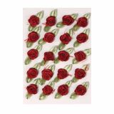 PAPIR, FILC, PENA, KREP RAYHER VRTNICE NA TRAKU 10 MM VINSKO RDEČE, 20 KOSOV