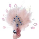 OKRASEK ZA JELKO KOOPMAN PAV 22 CM ROZA SORT