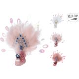 OKRASEK ZA JELKO KOOPMAN PAV 22 CM ROZA SORT