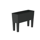 PE KORITO Z VODNO REZERVO BLUMAX AURORA GARDEN 60X30X58H ANTRACIT