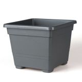 PE SADILNI LONEC KVADRAT 32 CM ANTRACIT