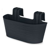 PE ZUNANJE KORITO BLUMAX AURORA BALCONY OGRAJNO 27X15X24.5CM ANTRACIT