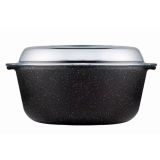 PEKAČ / MODEL ZA PEKO PASABACHE PEKAČ ČRN 27X24 CM BORCAM S POKROVOM NON STICK