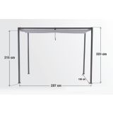 PERGOLA NATERIAL HORALI 200X300 ZLOŽLJIVA STREHA